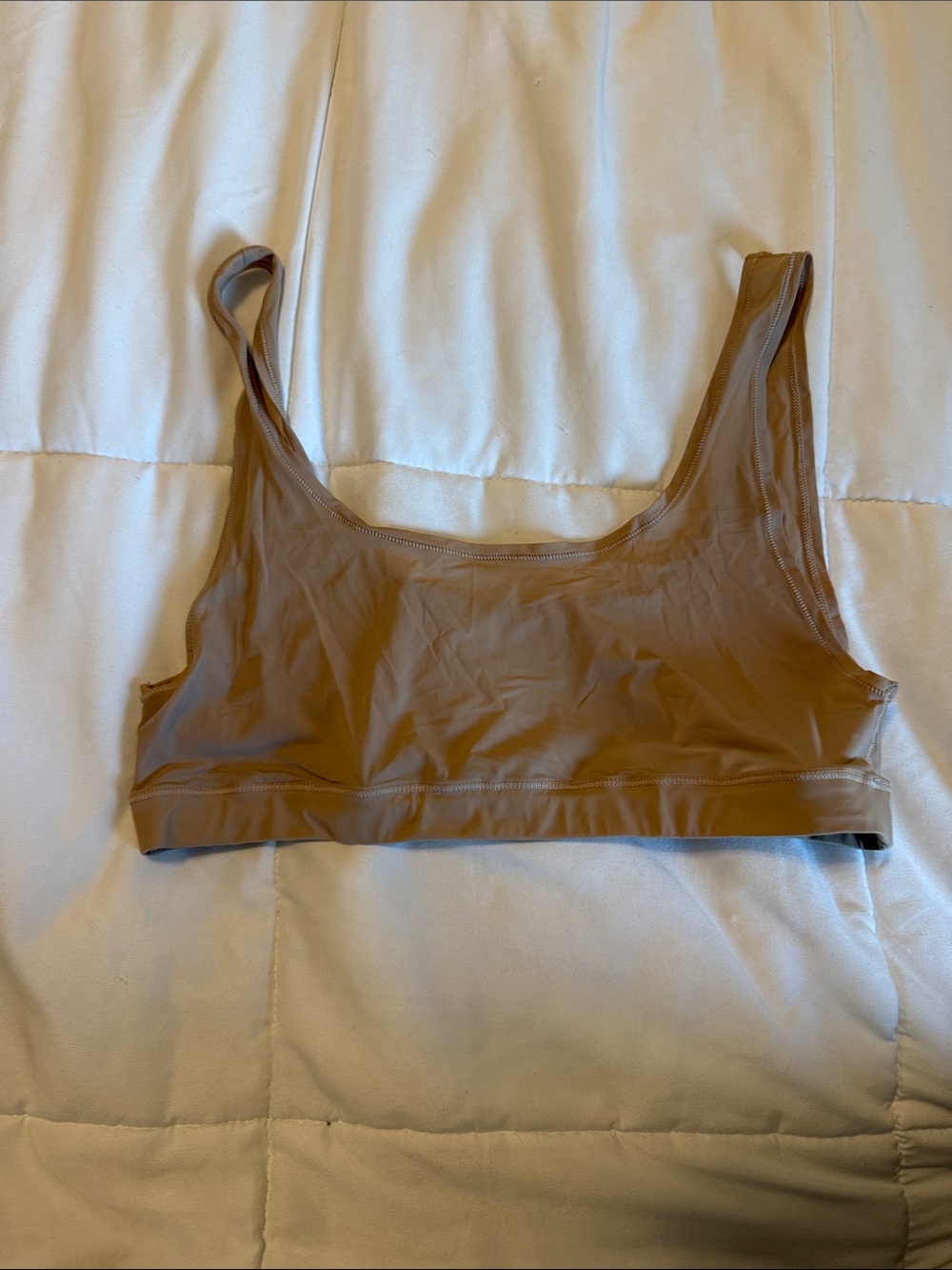 Skims Everyday Seamless Scoop Neck Bralette - Tan